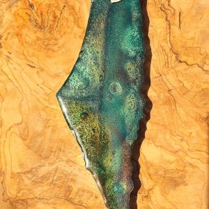 בית מזוזה א"י ירוק חום